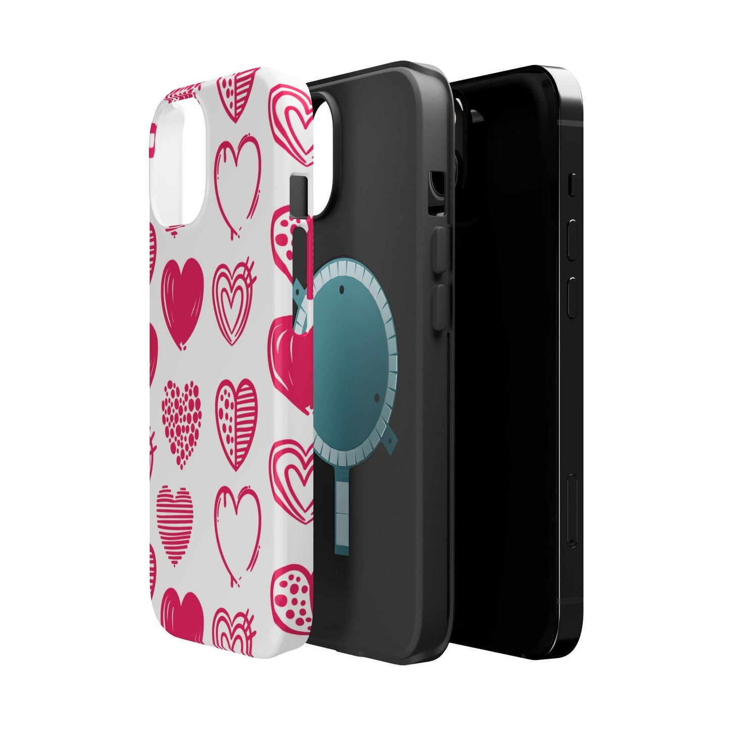 Funky Pink Hearts – MagSafe iPhone Case - BOGO Cases