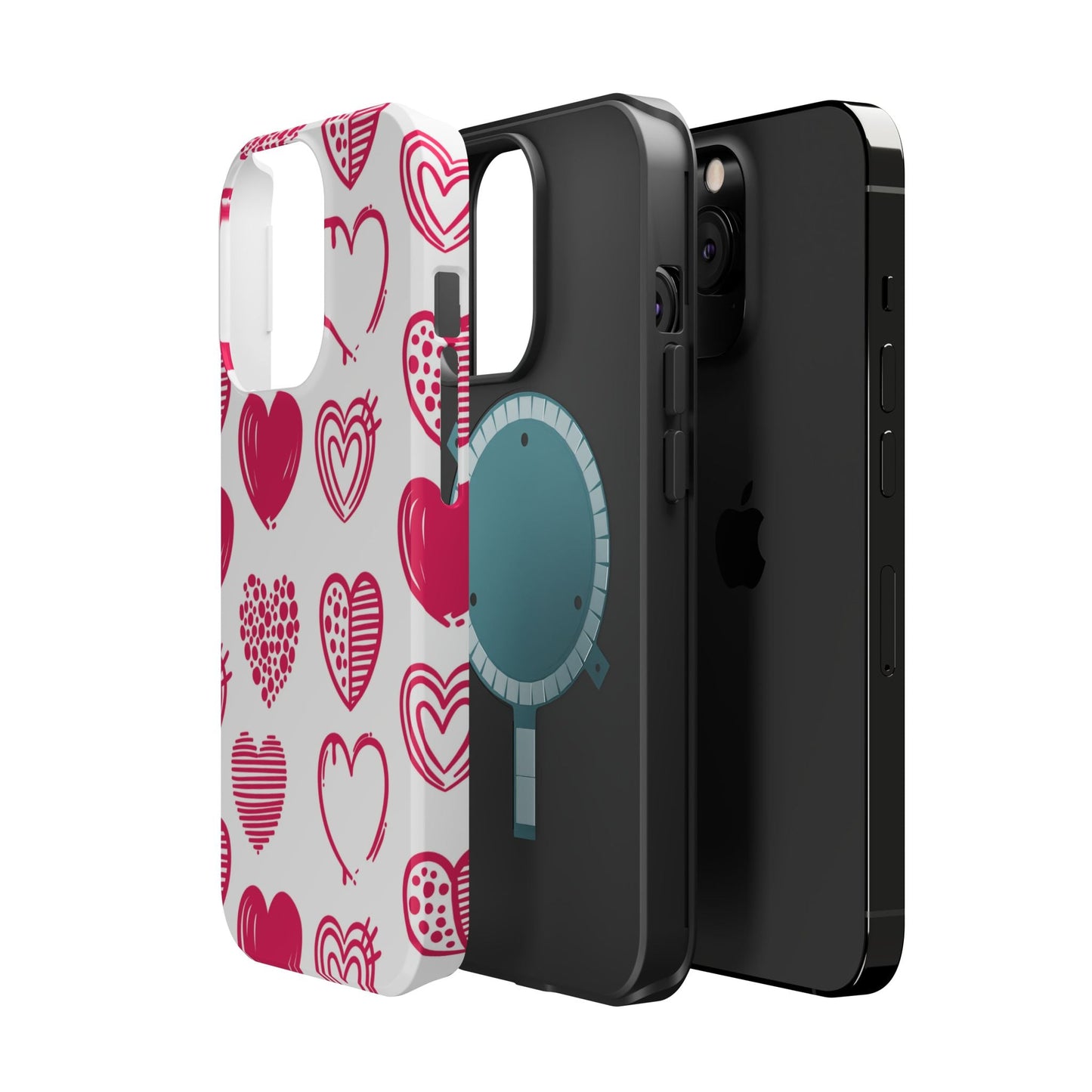 Funky Pink Hearts – MagSafe iPhone Case - BOGO Cases