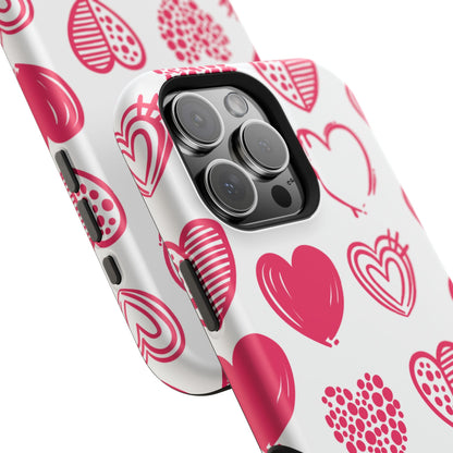 Funky Pink Hearts – MagSafe iPhone Case - BOGO Cases