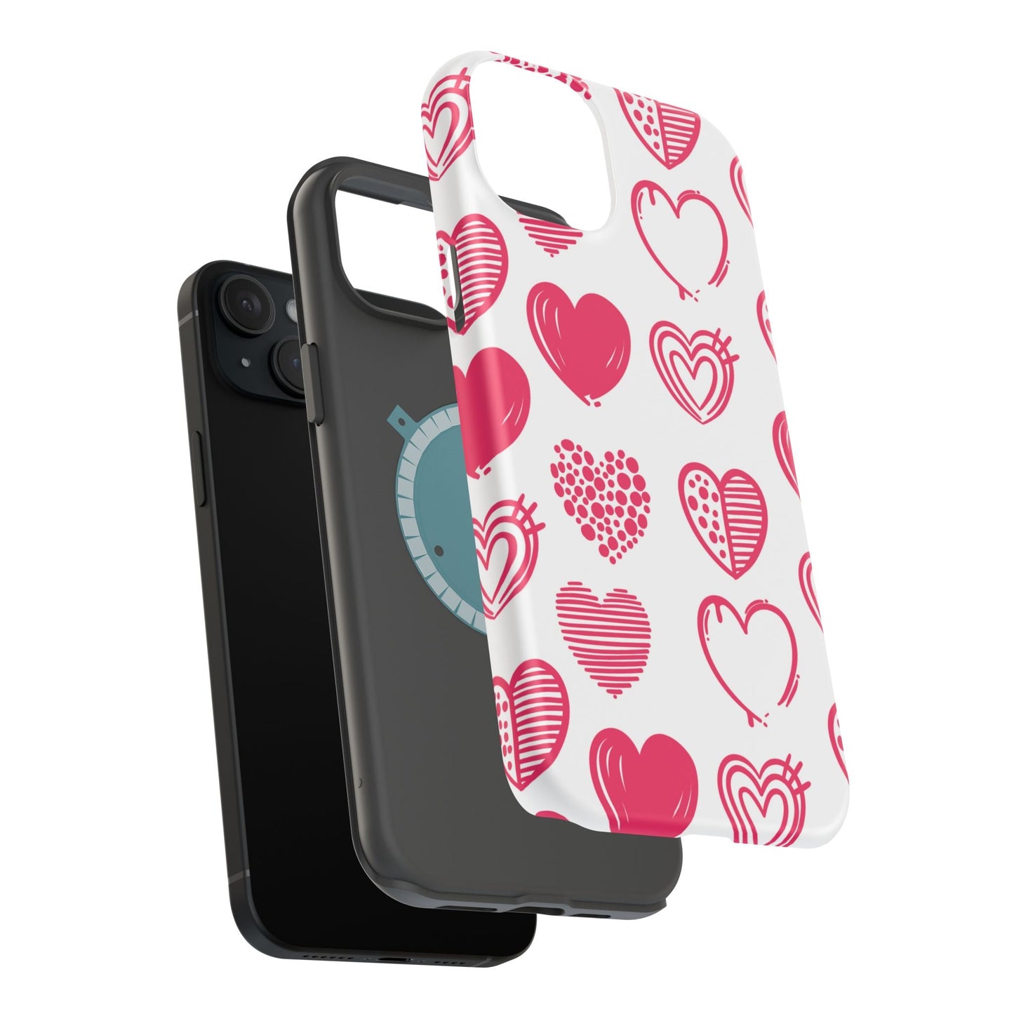 Funky Pink Hearts – MagSafe iPhone Case - BOGO Cases