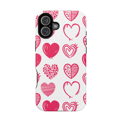 Funky Pink Hearts – MagSafe iPhone Case - BOGO Cases