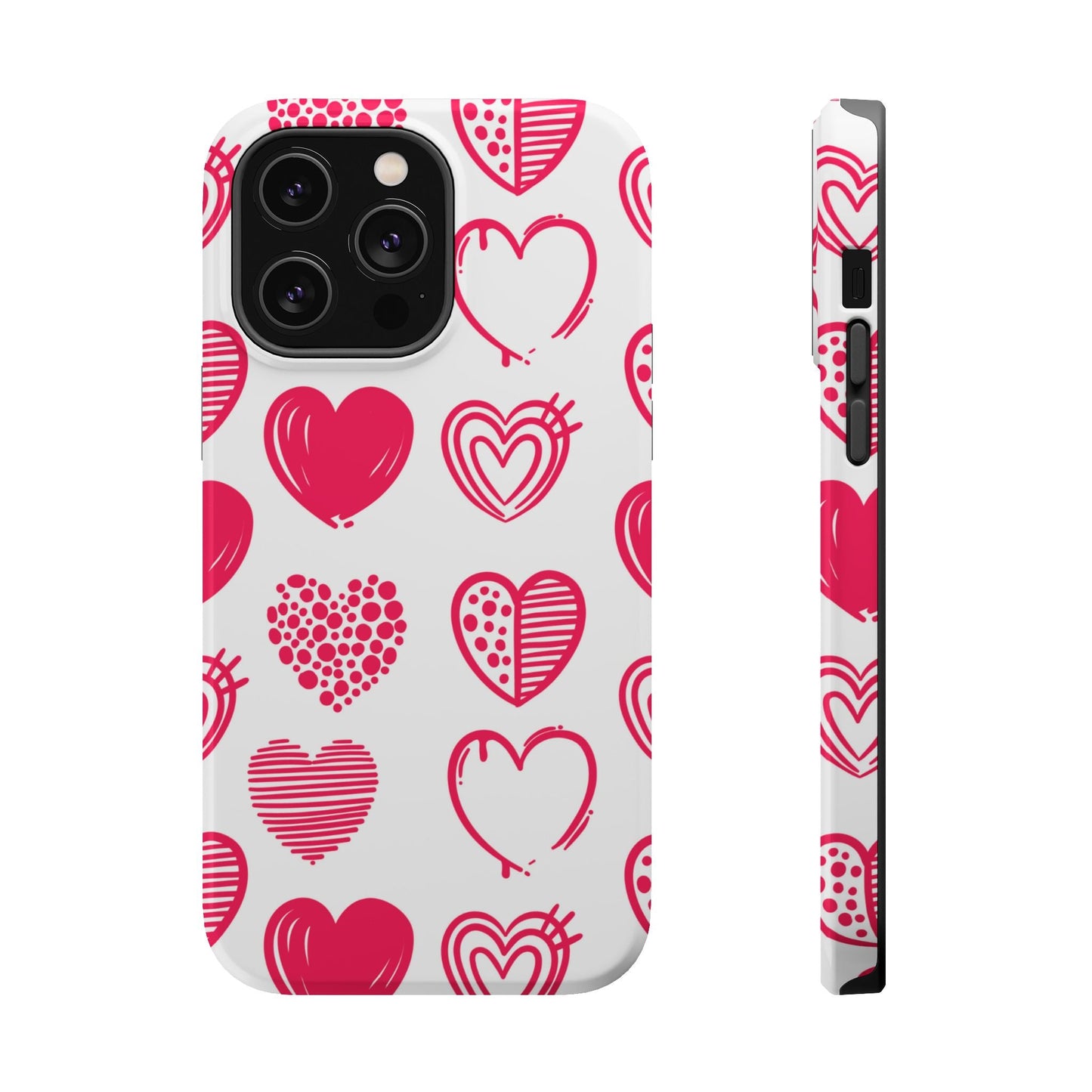 Funky Pink Hearts – MagSafe iPhone Case - BOGO Cases