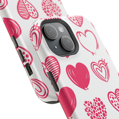 Funky Pink Hearts – MagSafe iPhone Case - BOGO Cases