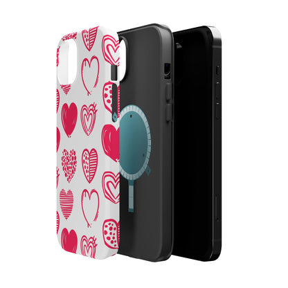 Funky Pink Hearts – MagSafe iPhone Case - BOGO Cases