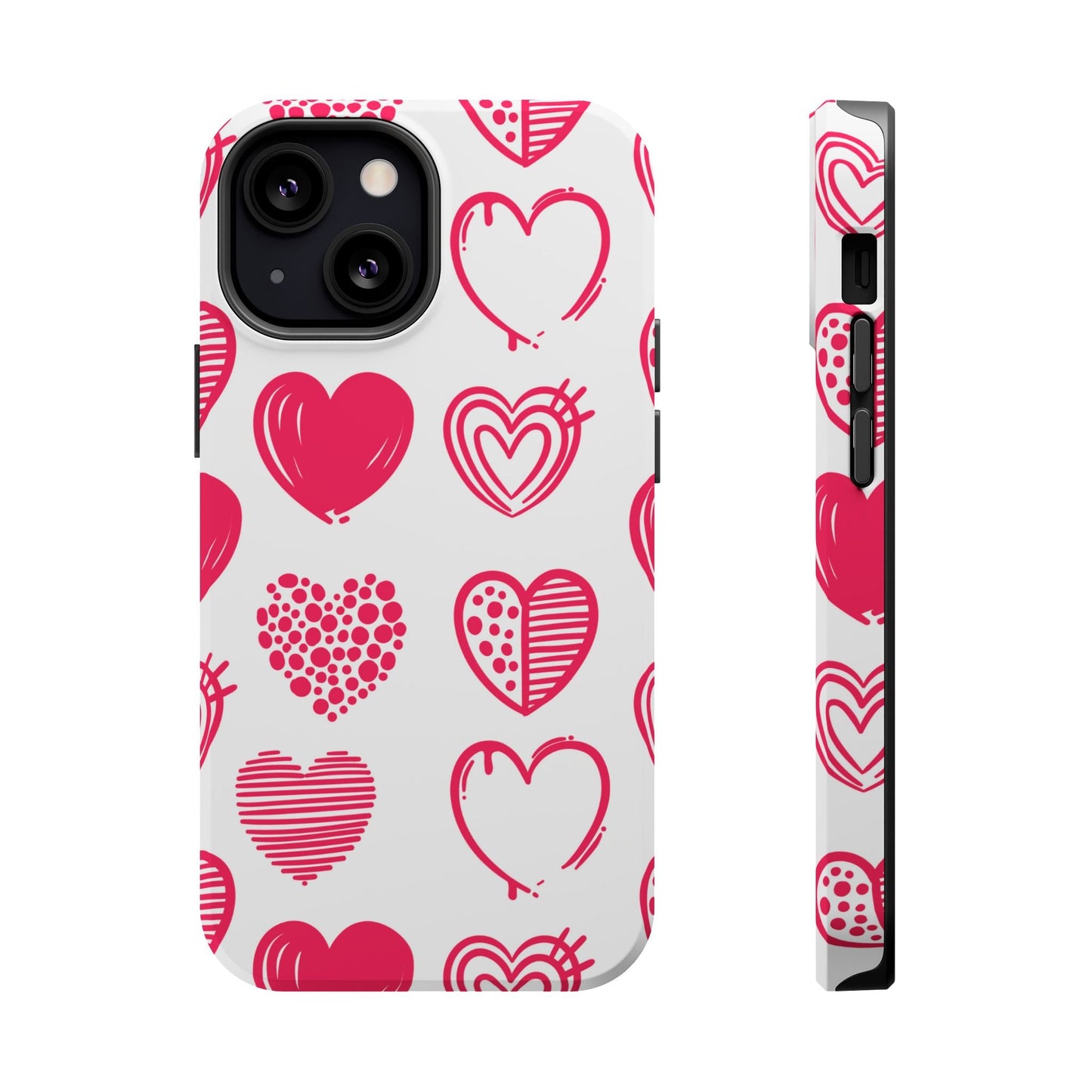 Funky Pink Hearts – MagSafe iPhone Case - BOGO Cases