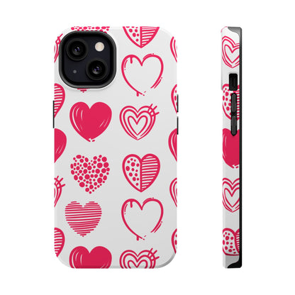 Funky Pink Hearts – MagSafe iPhone Case - BOGO Cases