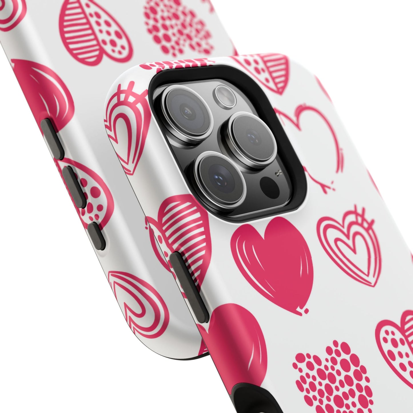 Funky Pink Hearts – MagSafe iPhone Case - BOGO Cases