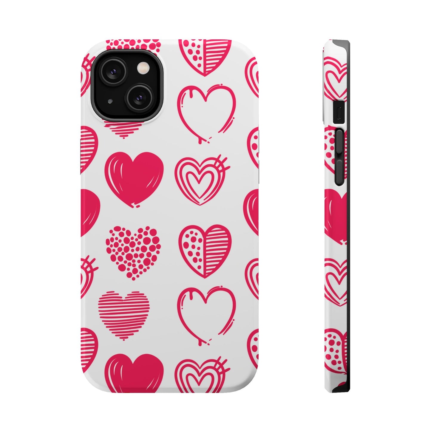 Funky Pink Hearts – MagSafe iPhone Case - BOGO Cases