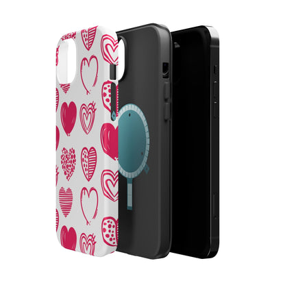 Funky Pink Hearts – MagSafe iPhone Case - BOGO Cases