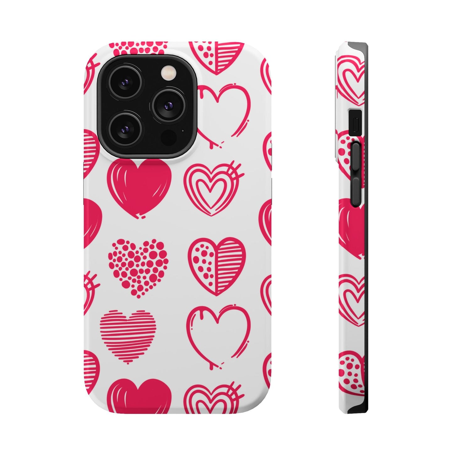 Funky Pink Hearts – MagSafe iPhone Case - BOGO Cases