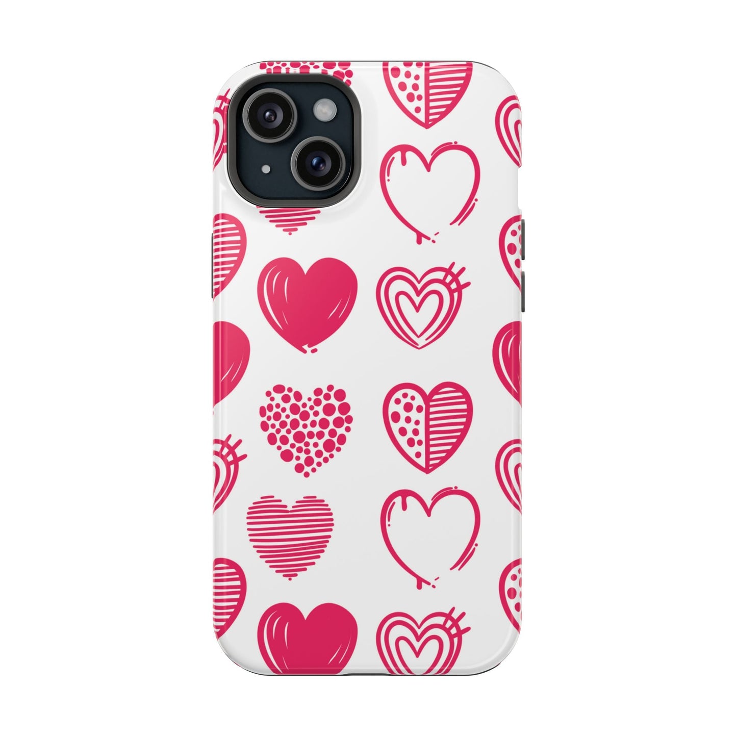 Funky Pink Hearts – MagSafe iPhone Case - BOGO Cases