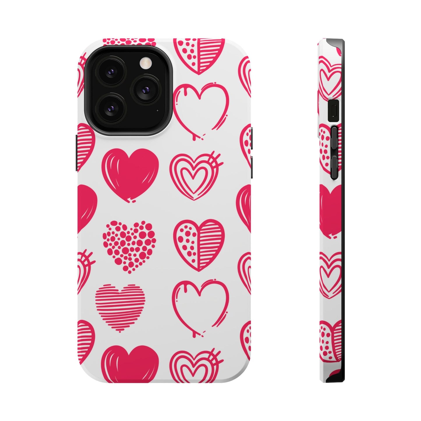 Funky Pink Hearts – MagSafe iPhone Case - BOGO Cases