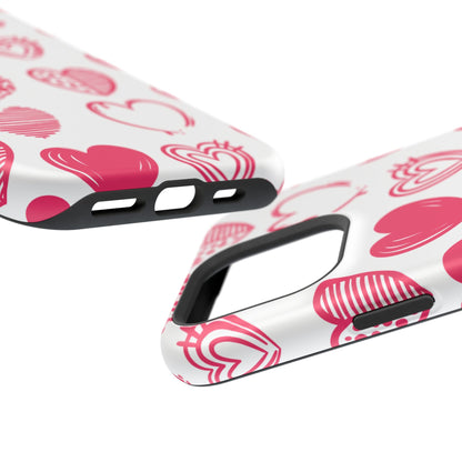 Funky Pink Hearts – MagSafe iPhone Case - BOGO Cases