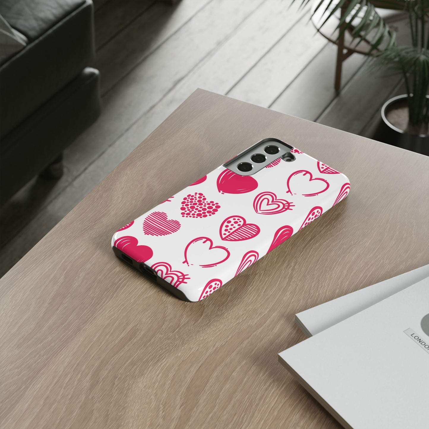 Funky Pink Hearts – Samsung Galaxy Case - BOGO Cases