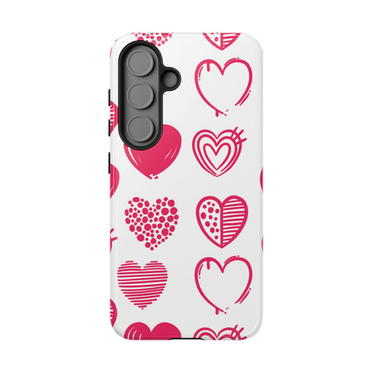 Funky Pink Hearts – Samsung Galaxy Case - BOGO Cases