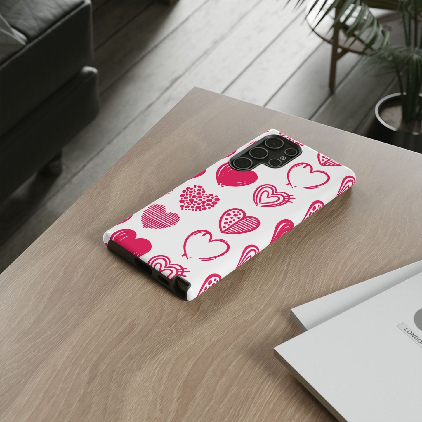 Funky Pink Hearts – Samsung Galaxy Case - BOGO Cases