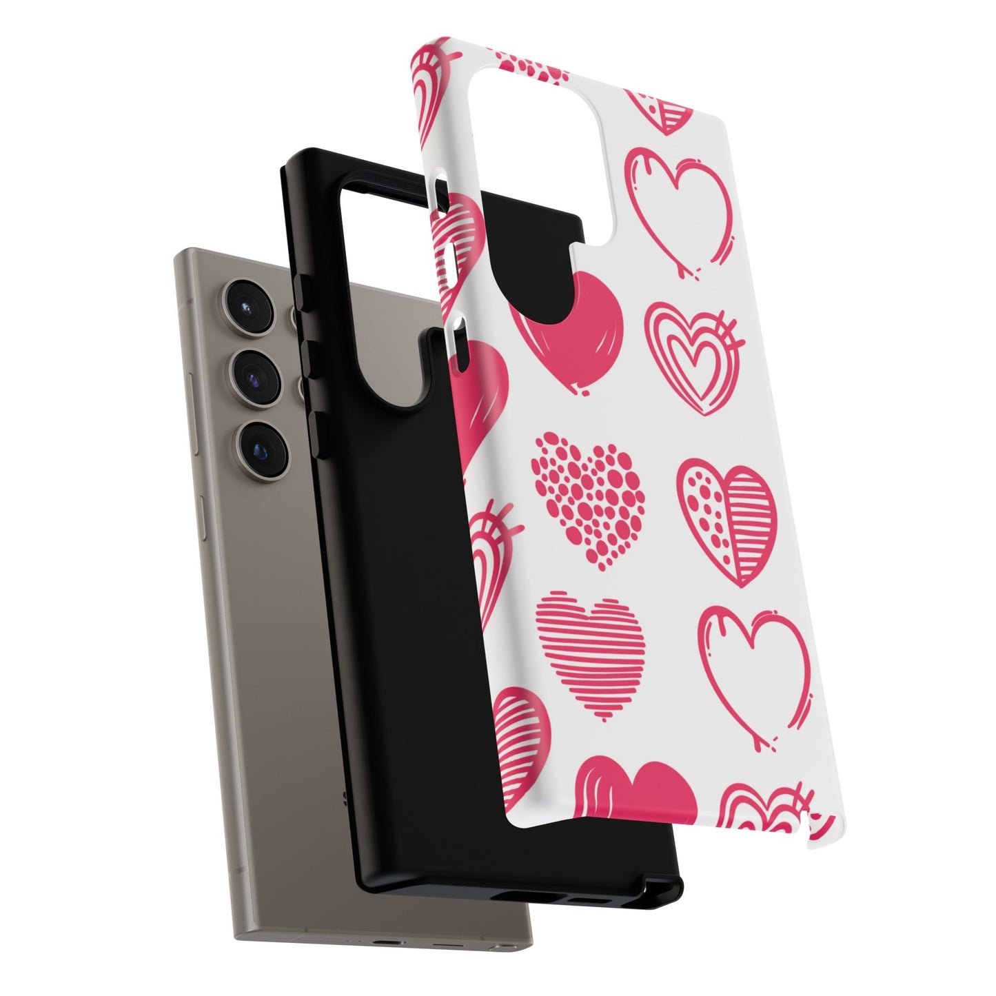 Funky Pink Hearts – Samsung Galaxy Case - BOGO Cases