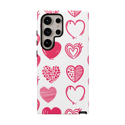 Funky Pink Hearts – Samsung Galaxy Case - BOGO Cases