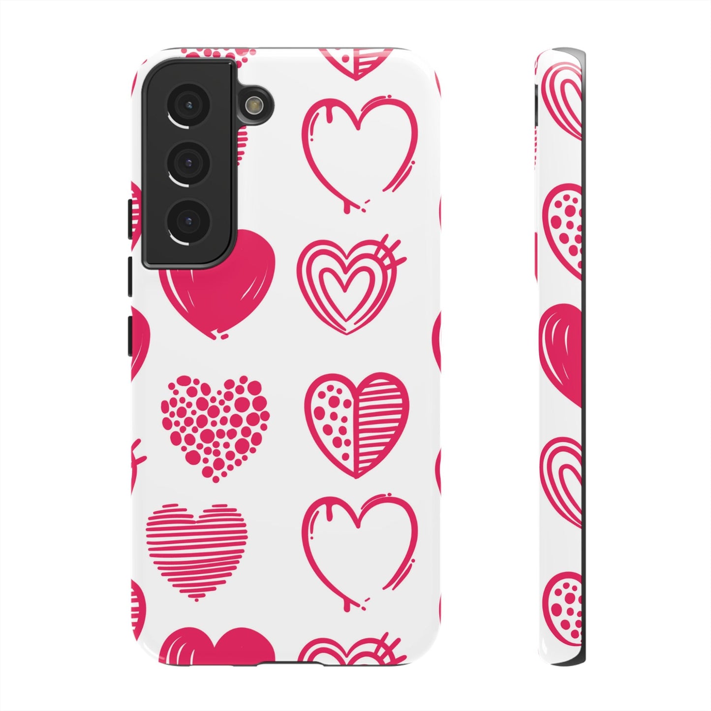 Funky Pink Hearts – Samsung Galaxy Case - BOGO Cases