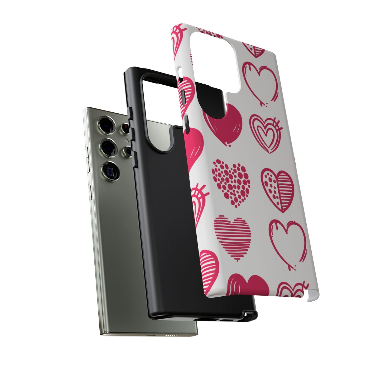 Funky Pink Hearts – Samsung Galaxy Case - BOGO Cases
