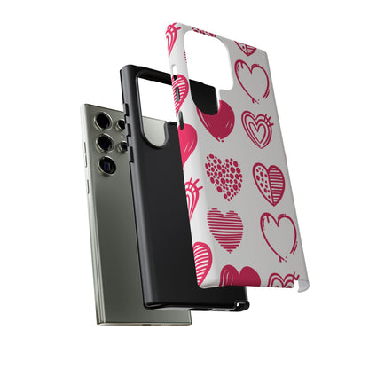 Funky Pink Hearts – Samsung Galaxy Case - BOGO Cases
