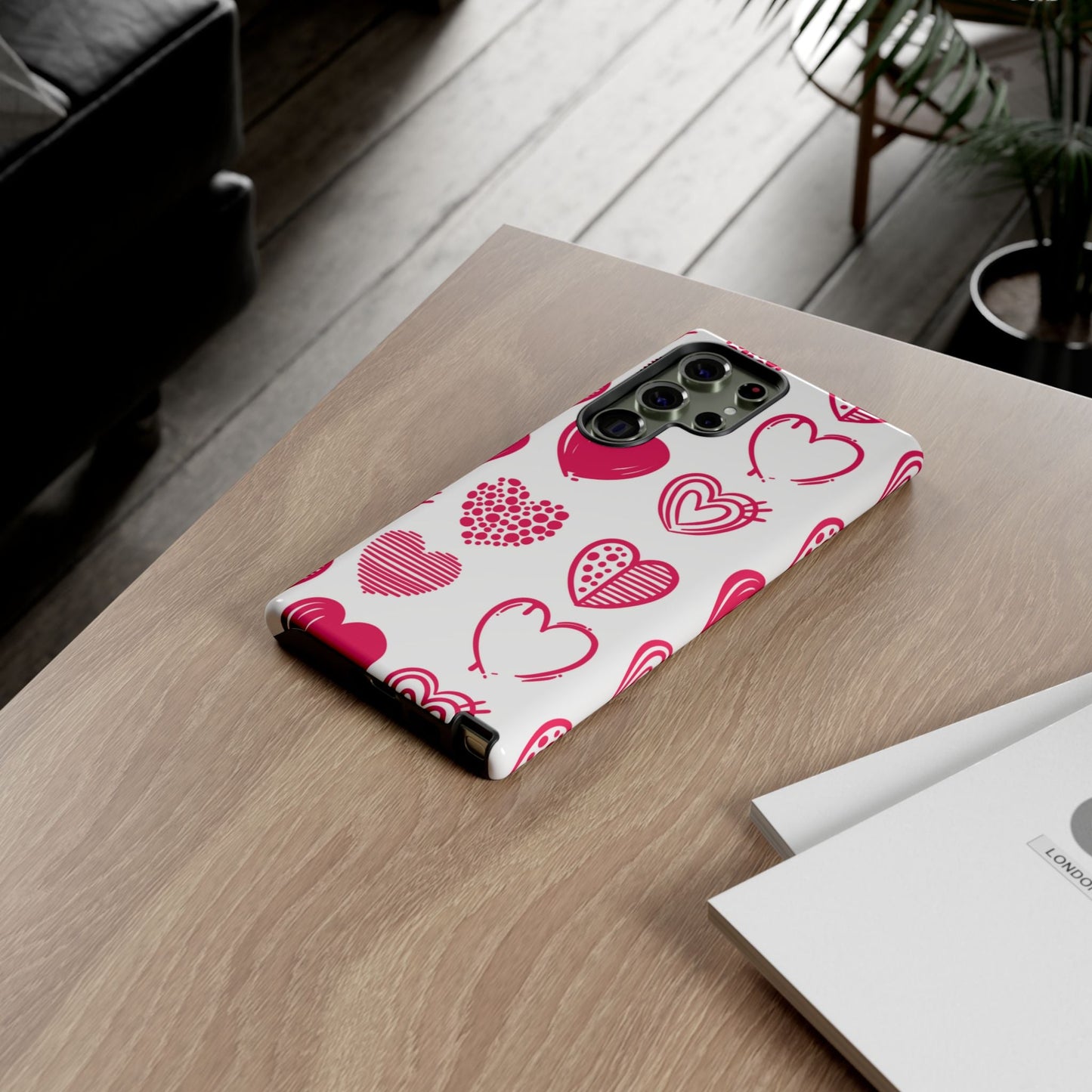 Funky Pink Hearts – Samsung Galaxy Case - BOGO Cases