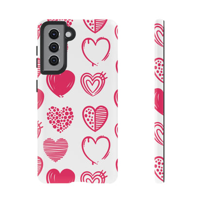 Funky Pink Hearts – Samsung Galaxy Case - BOGO Cases