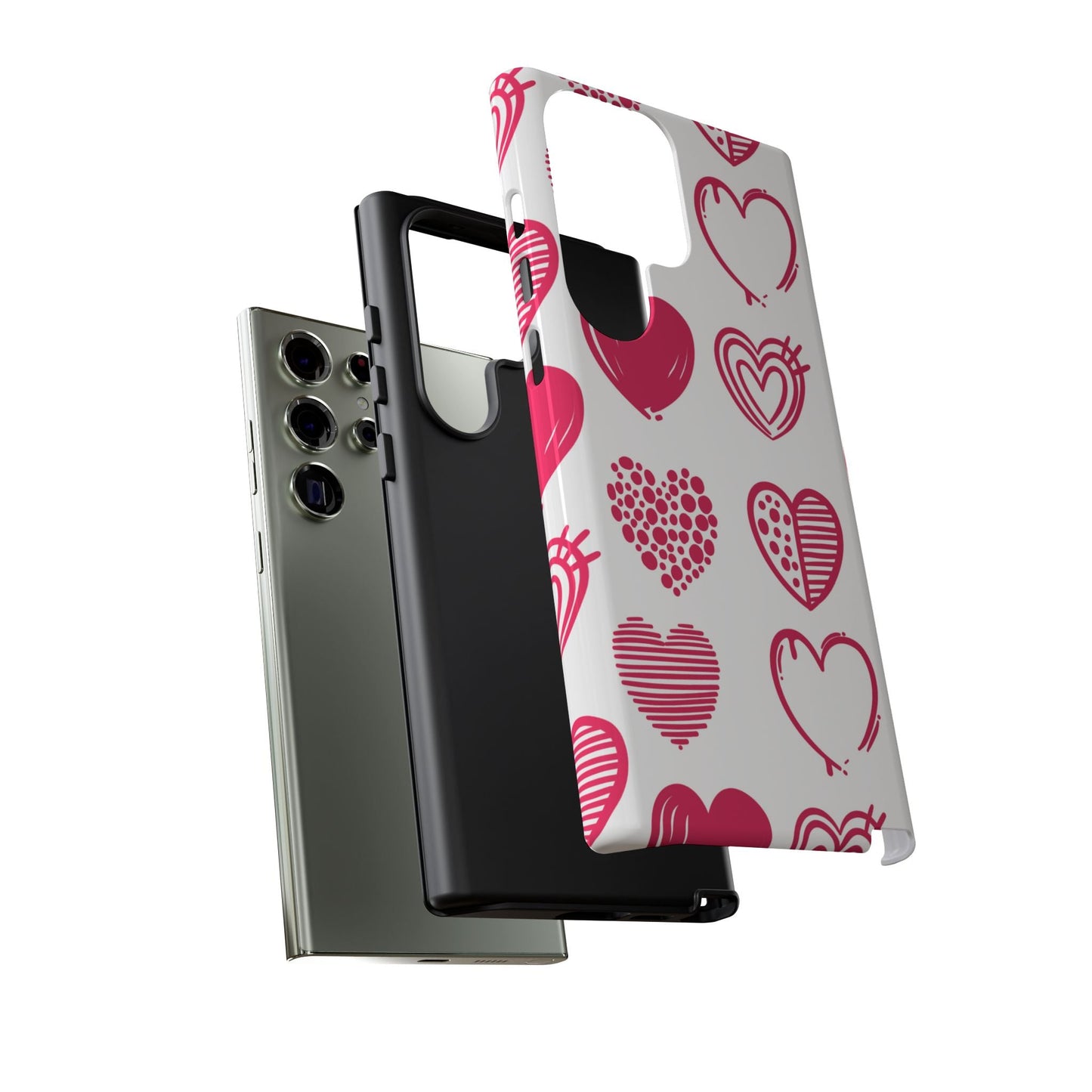 Funky Pink Hearts – Samsung Galaxy Case - BOGO Cases