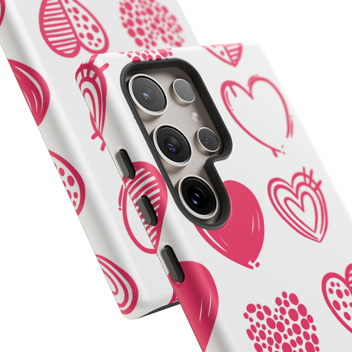 Funky Pink Hearts – Samsung Galaxy Case - BOGO Cases