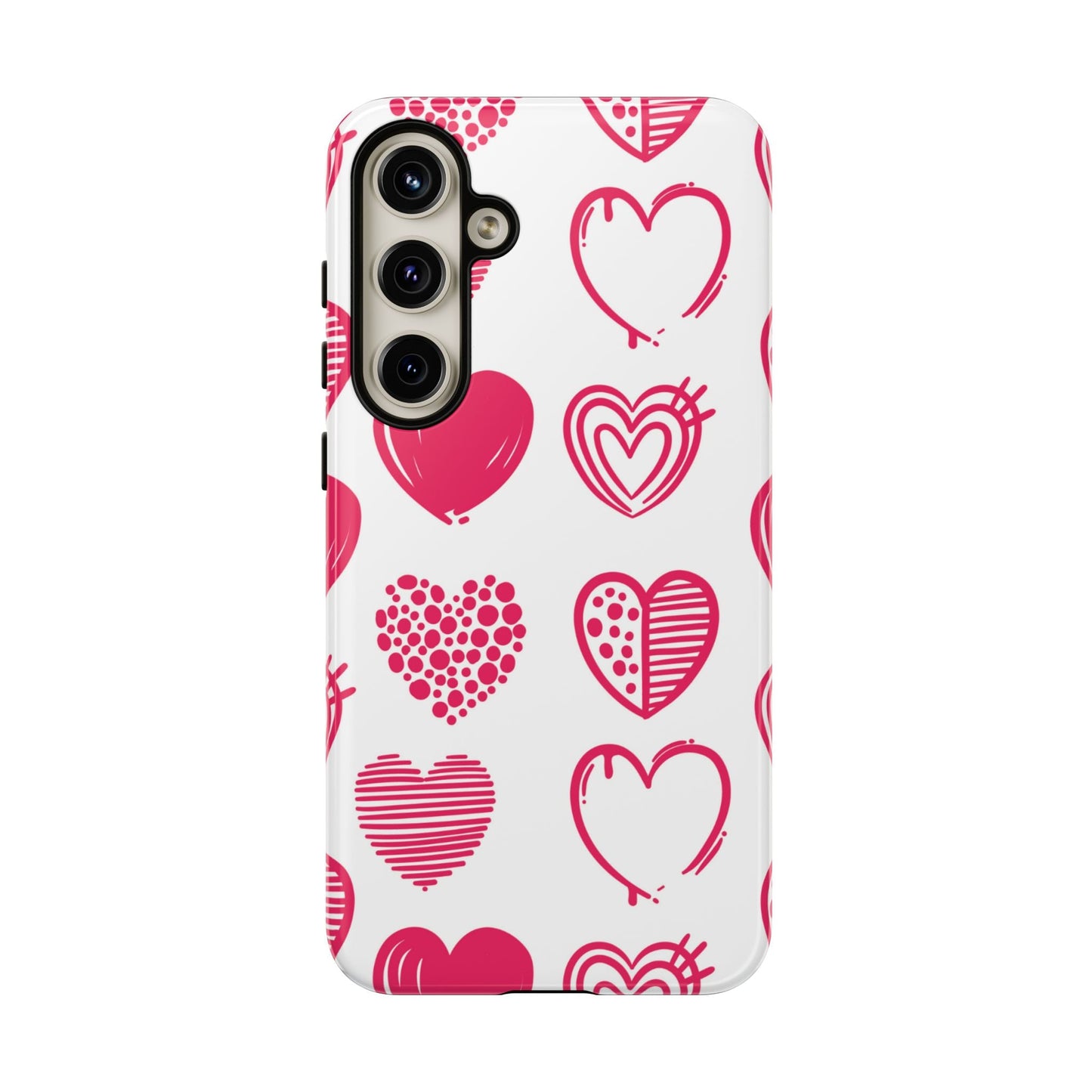 Funky Pink Hearts – Samsung Galaxy Case - BOGO Cases