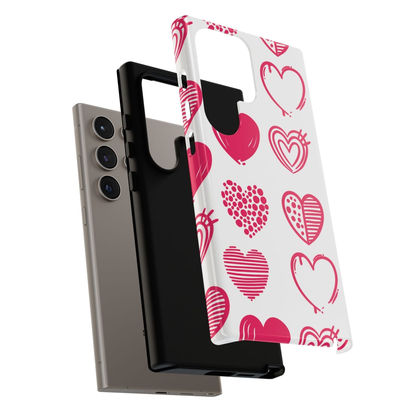 Funky Pink Hearts – Samsung Galaxy Case - BOGO Cases