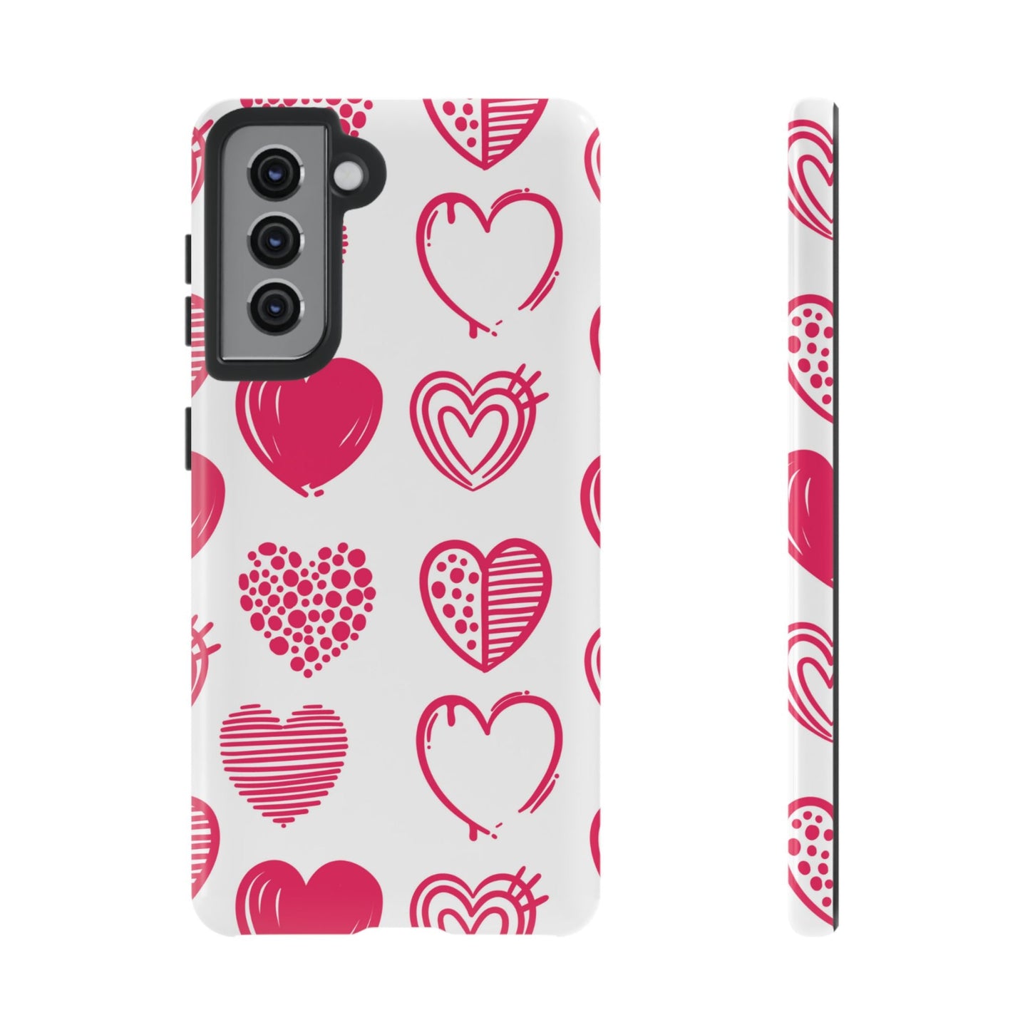 Funky Pink Hearts – Samsung Galaxy Case - BOGO Cases
