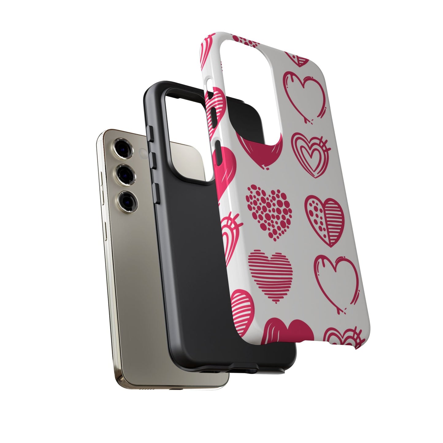 Funky Pink Hearts – Samsung Galaxy Case - BOGO Cases