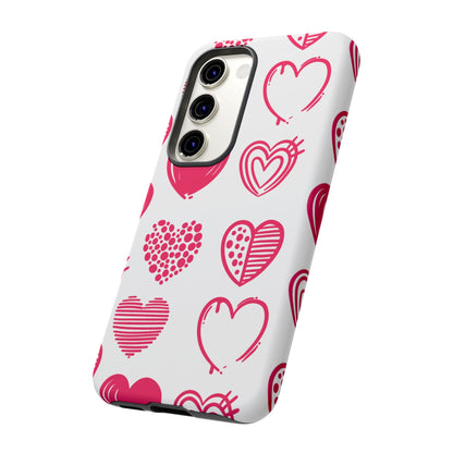 Funky Pink Hearts – Samsung Galaxy Case - BOGO Cases