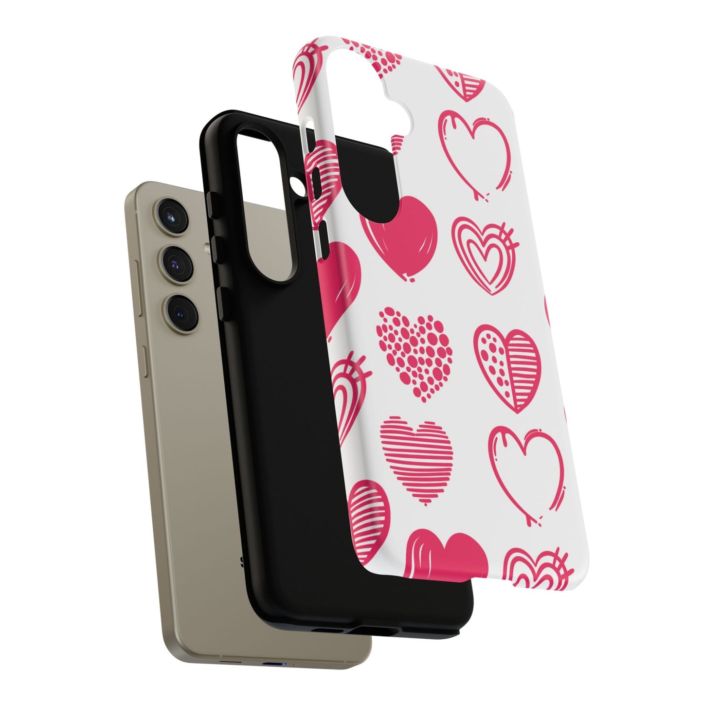 Funky Pink Hearts – Samsung Galaxy Case - BOGO Cases