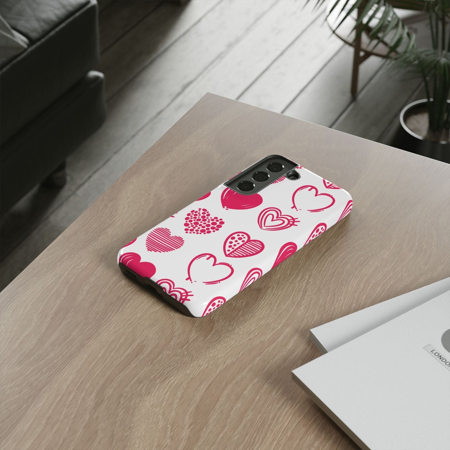 Funky Pink Hearts – Samsung Galaxy Case - BOGO Cases