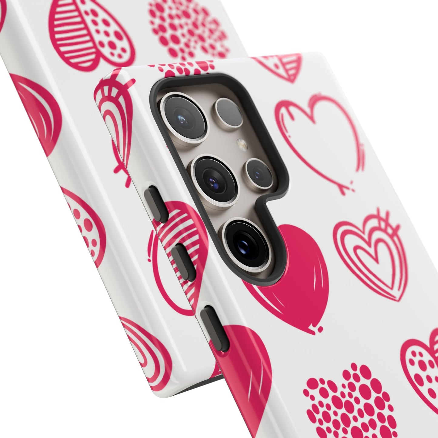 Funky Pink Hearts – Samsung Galaxy Case - BOGO Cases