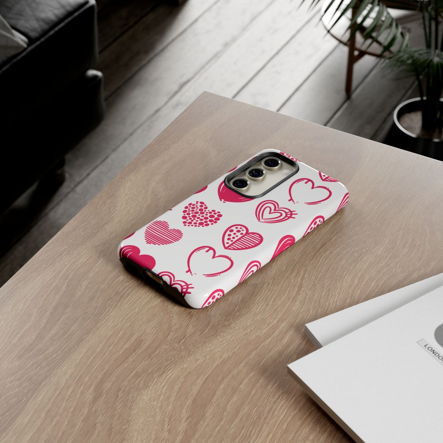 Funky Pink Hearts – Samsung Galaxy Case - BOGO Cases