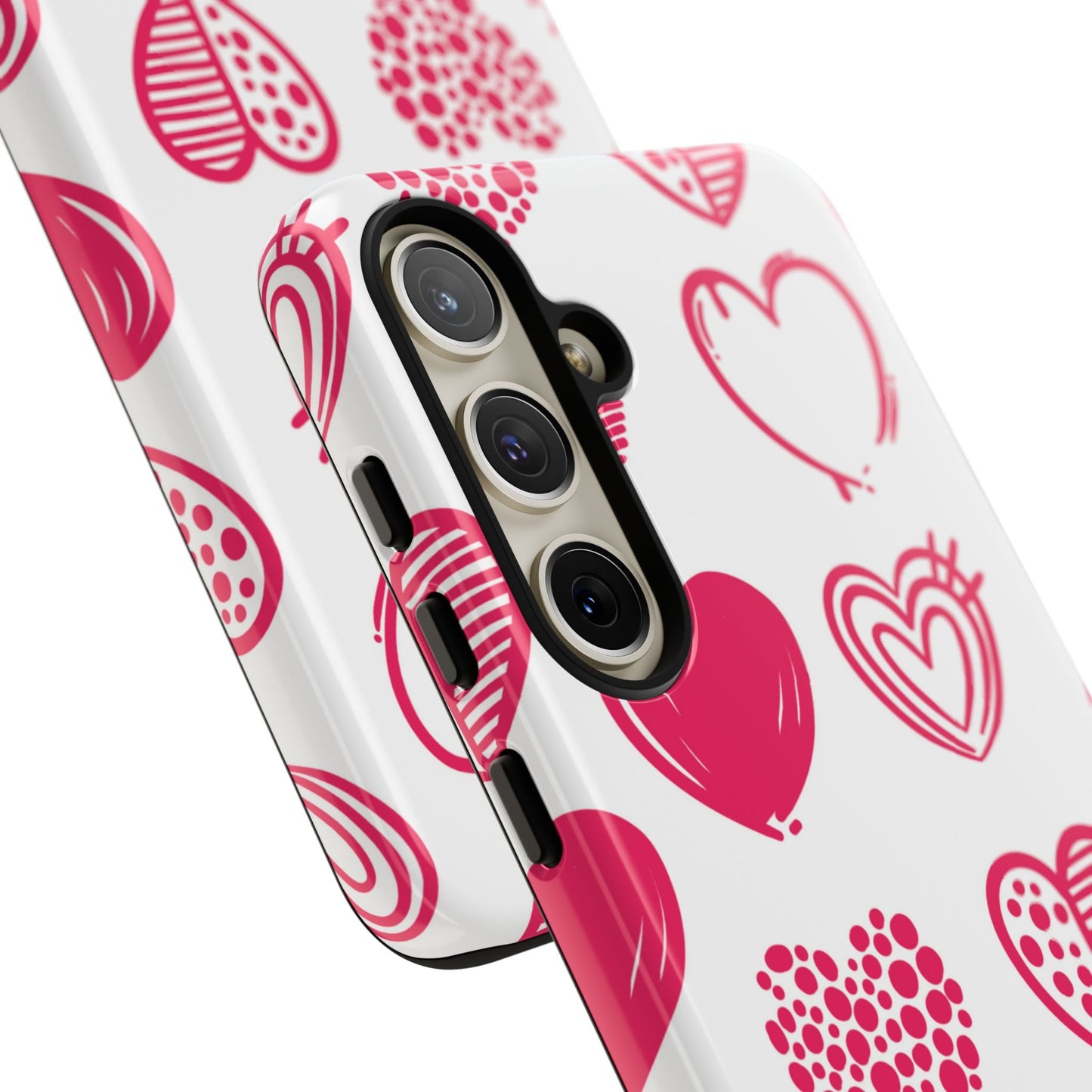 Funky Pink Hearts – Samsung Galaxy Case - BOGO Cases