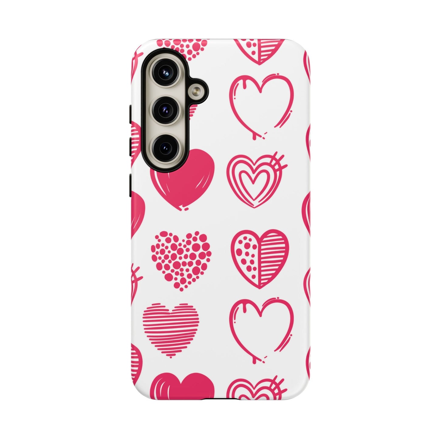 Funky Pink Hearts – Samsung Galaxy Case - BOGO Cases