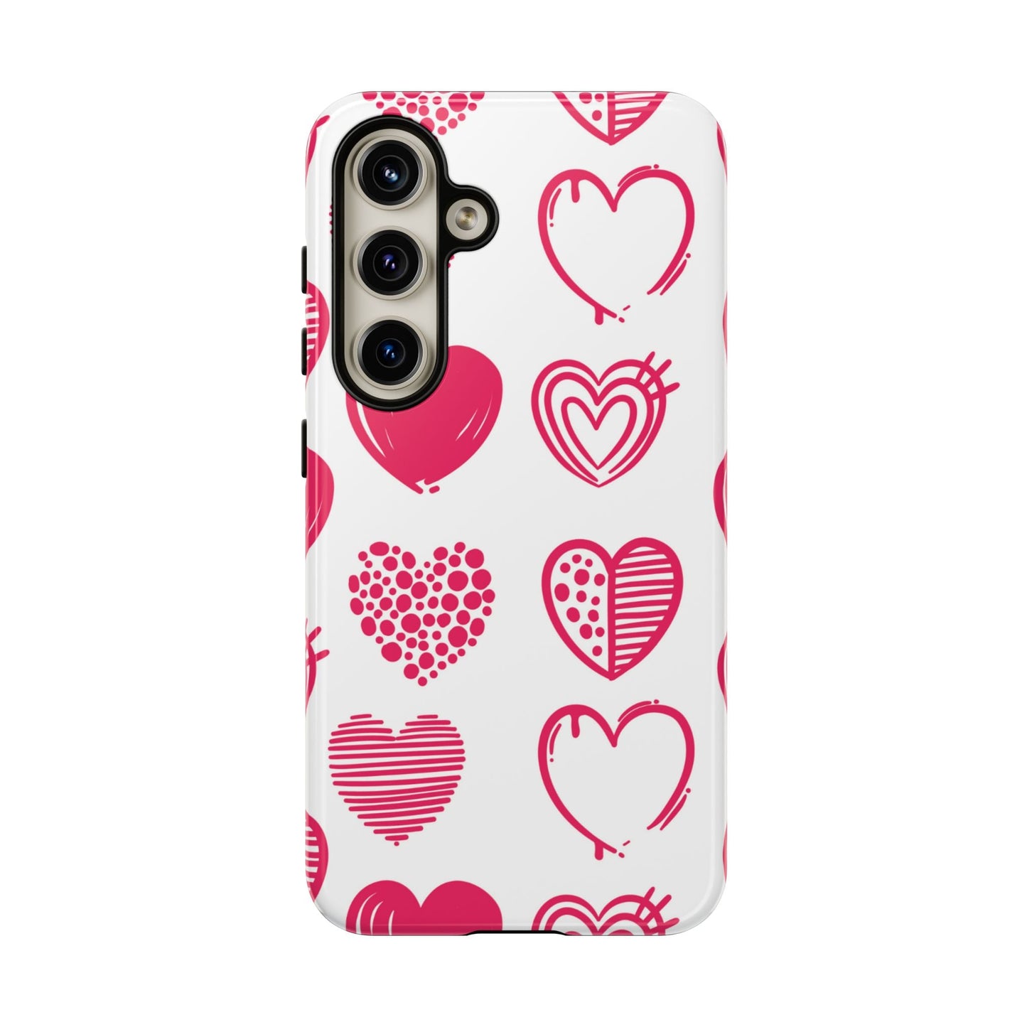 Funky Pink Hearts – Samsung Galaxy Case - BOGO Cases