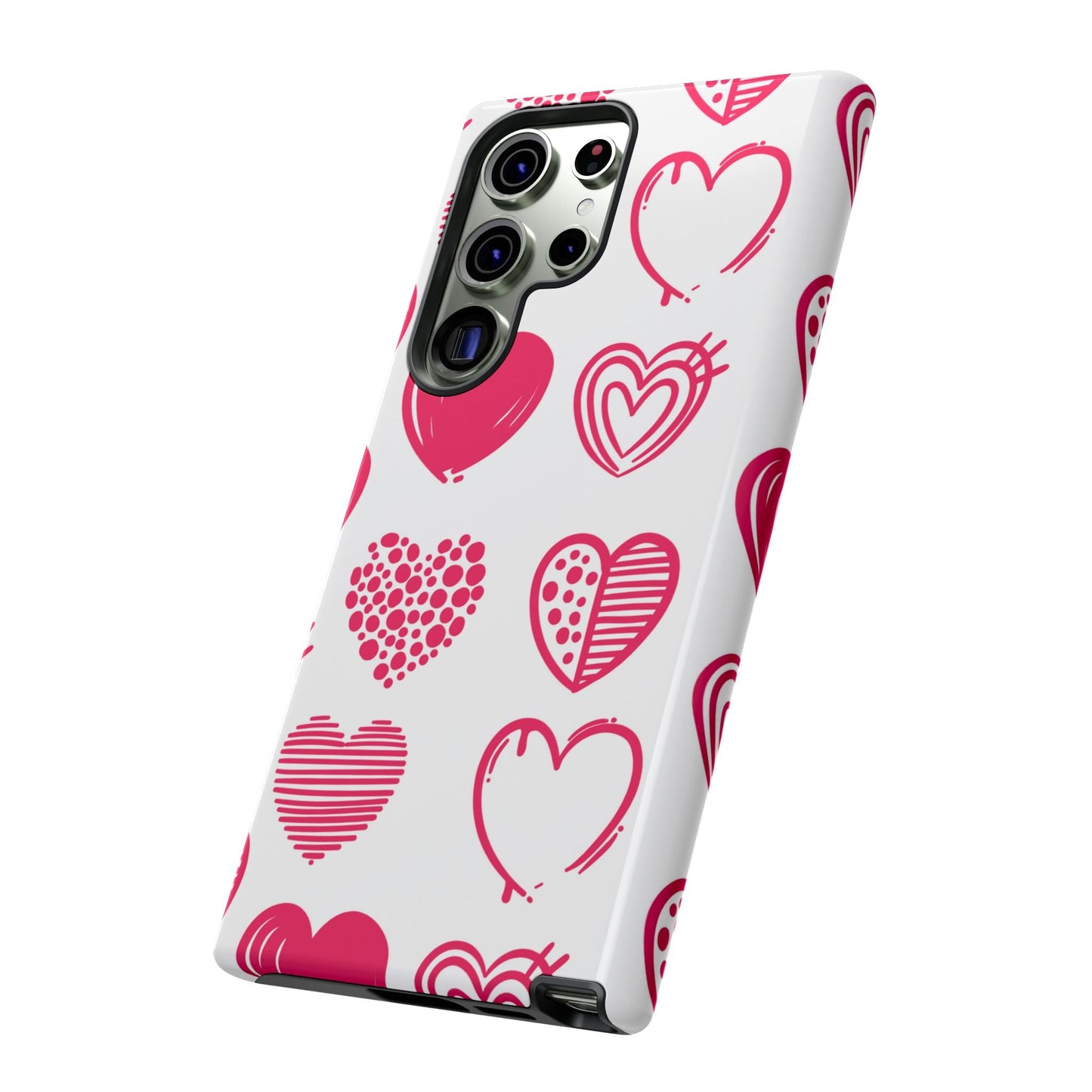 Funky Pink Hearts – Samsung Galaxy Case - BOGO Cases
