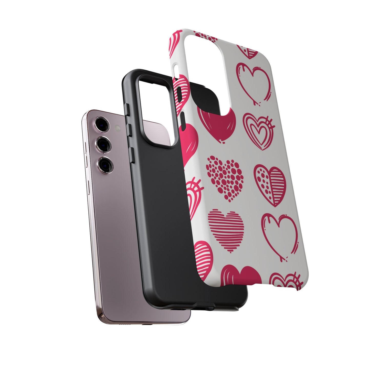 Funky Pink Hearts – Samsung Galaxy Case - BOGO Cases