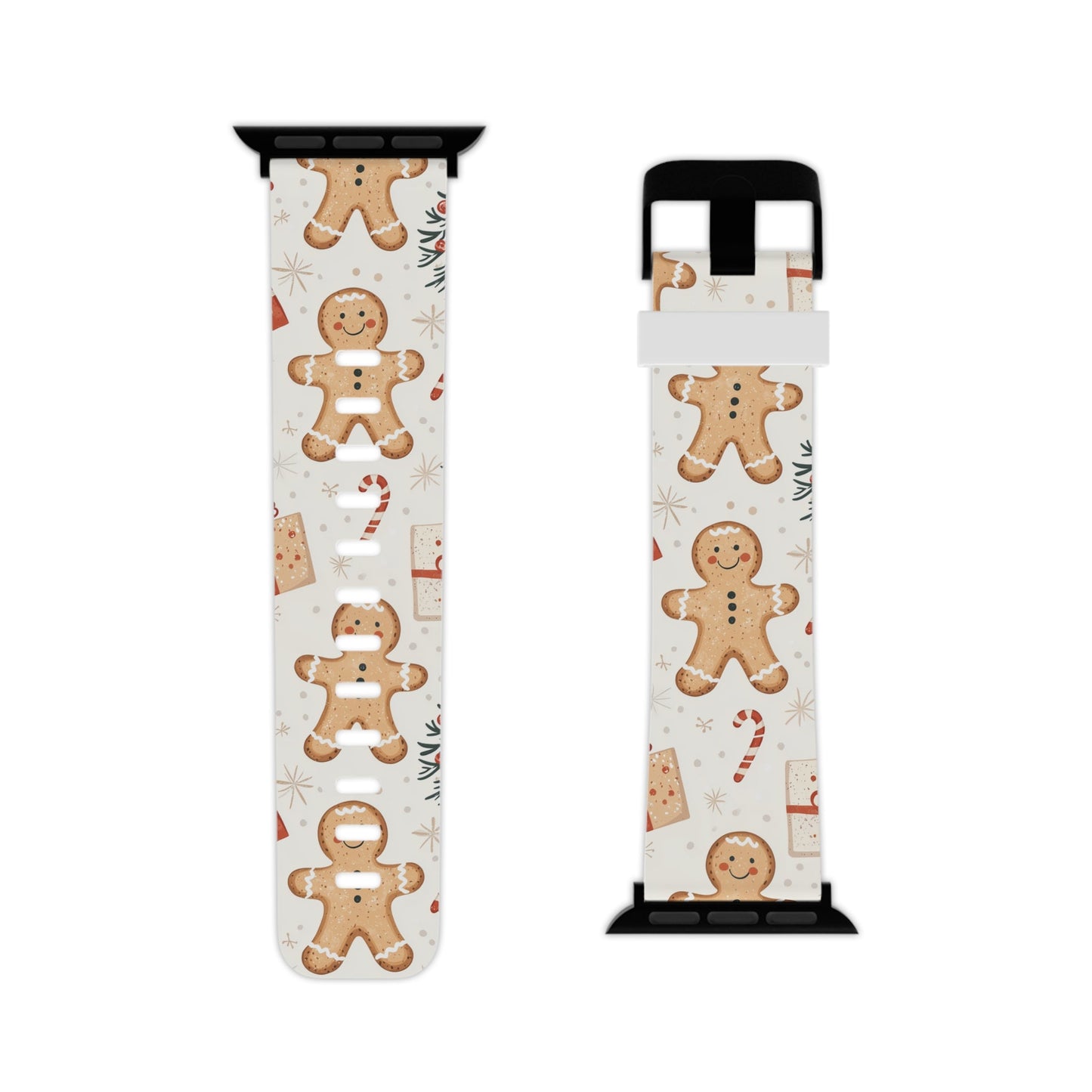 Gingerbread Holiday Cheer Apple Watch Band - BOGO Cases