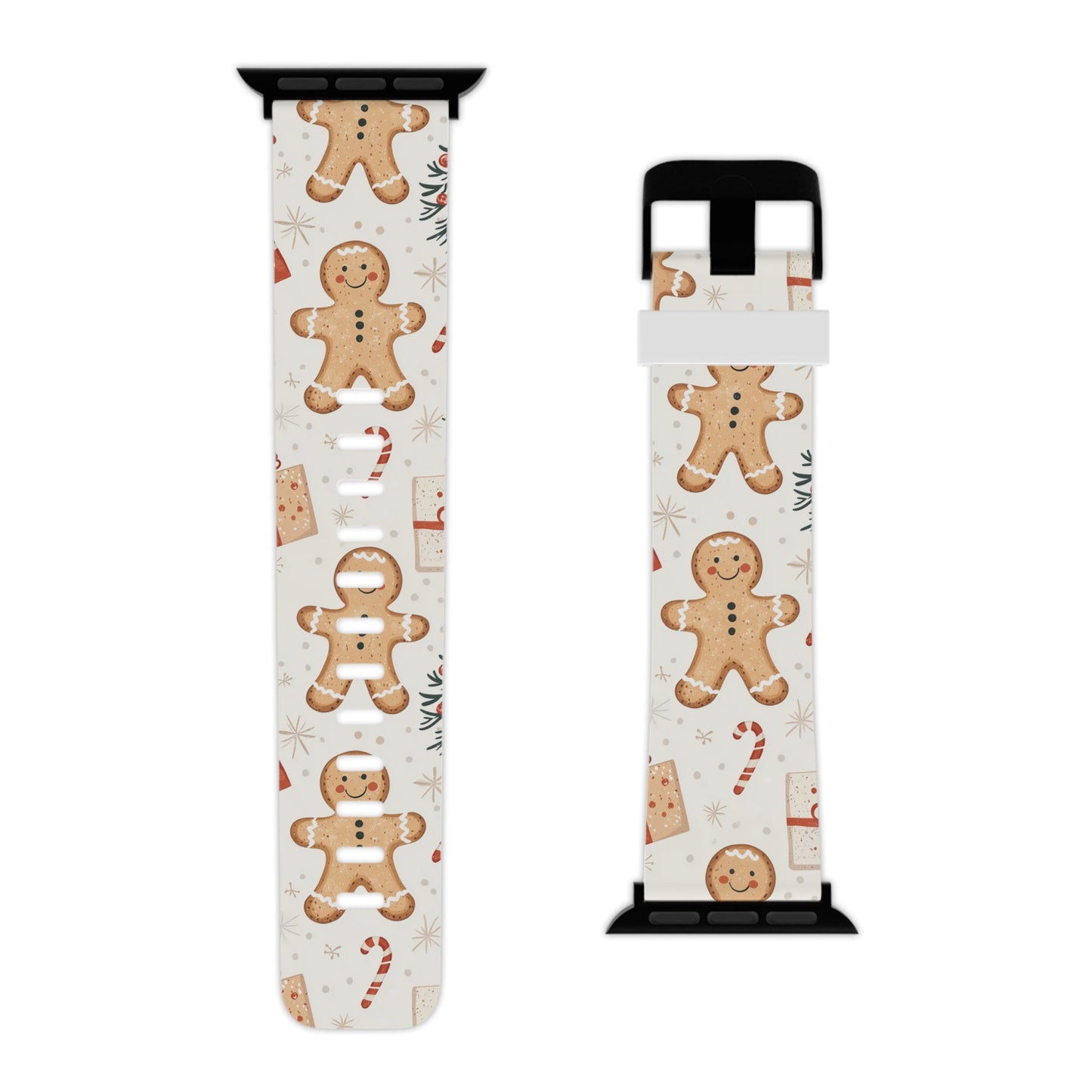 Gingerbread Holiday Cheer Apple Watch Band - BOGO Cases