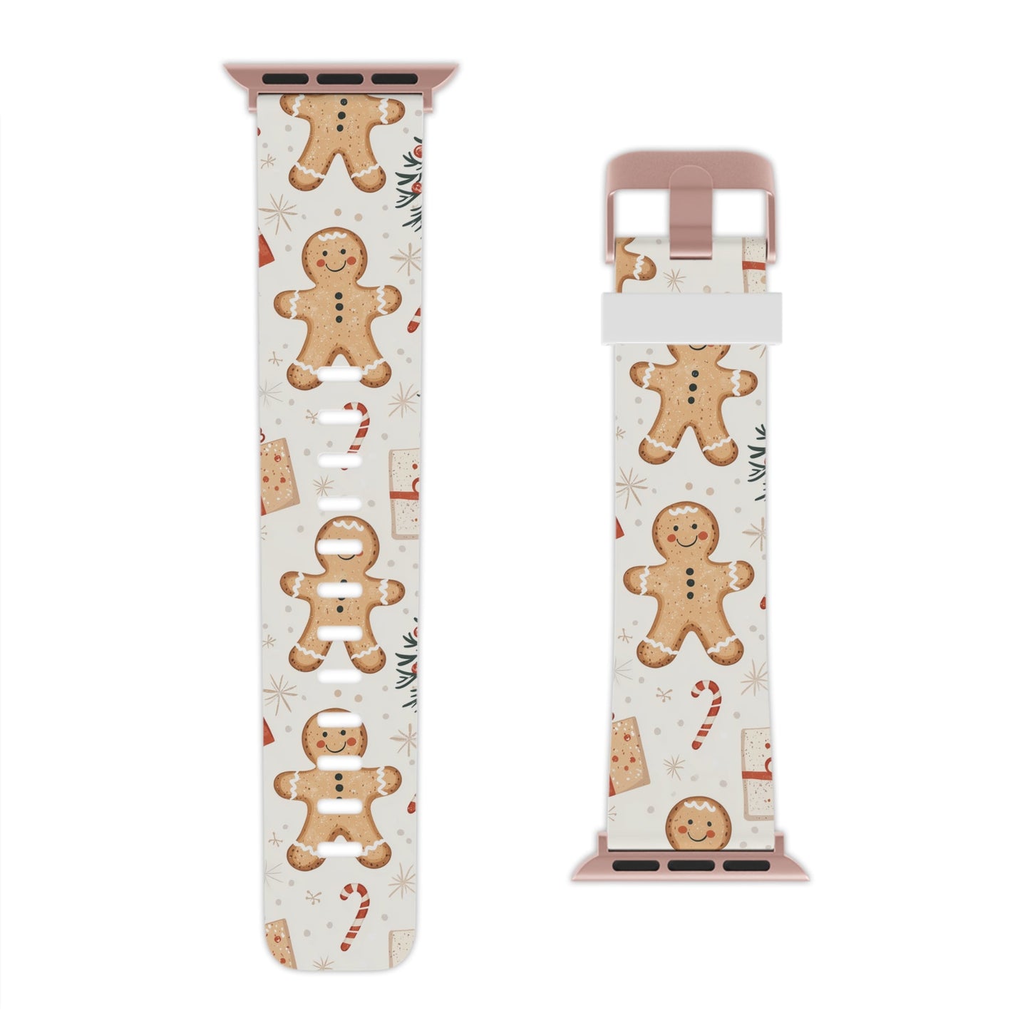 Gingerbread Holiday Cheer Apple Watch Band - BOGO Cases