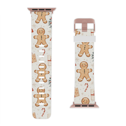 Gingerbread Holiday Cheer Apple Watch Band - BOGO Cases
