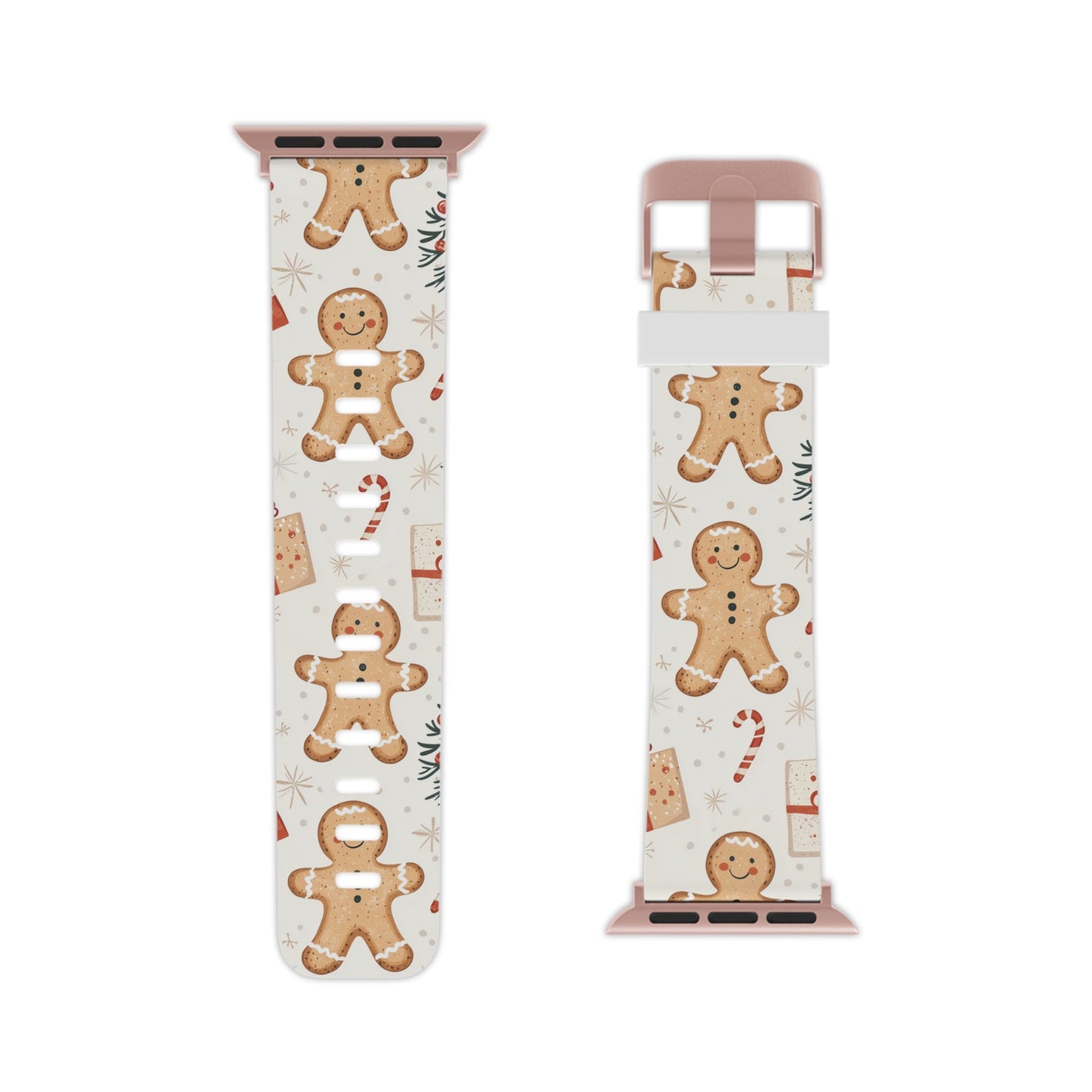 Gingerbread Holiday Cheer Apple Watch Band - BOGO Cases