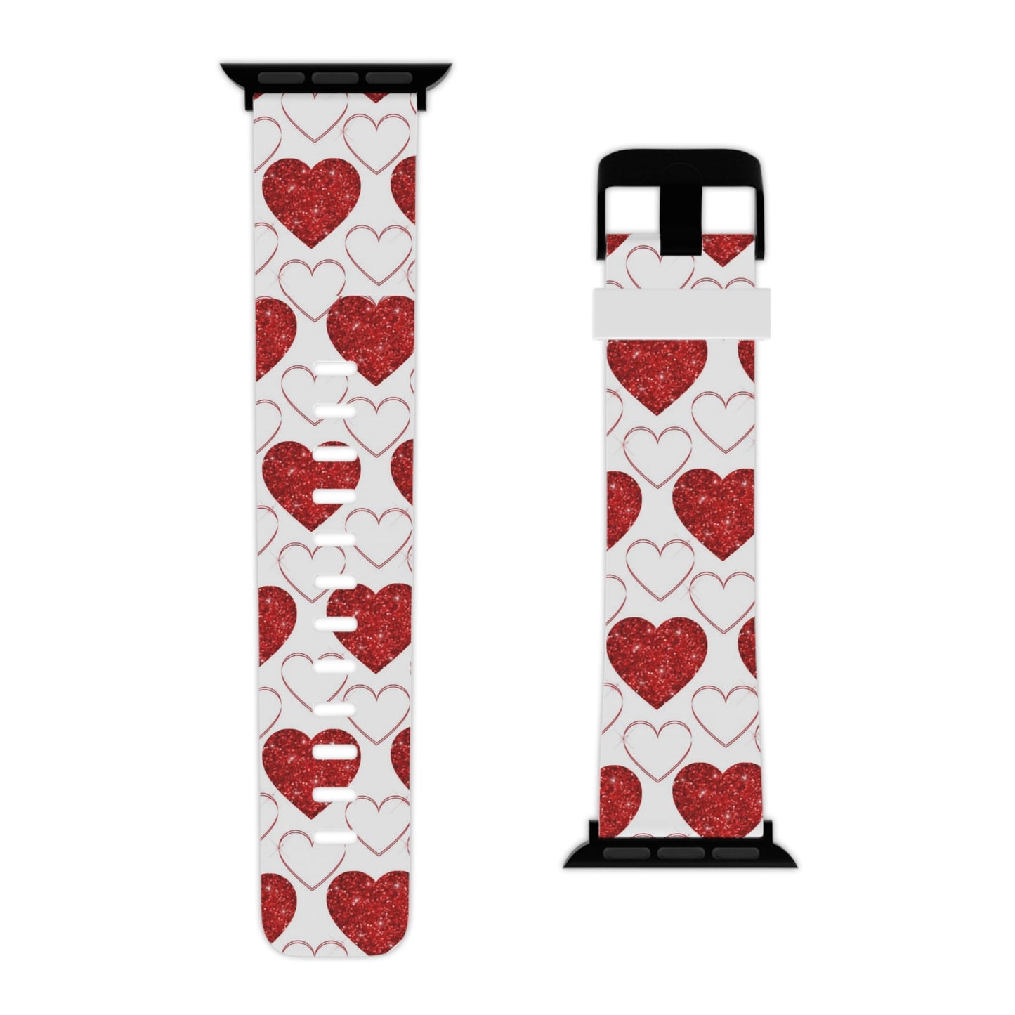  Glitter Heart Bliss Apple Watch Band - BOGO Cases