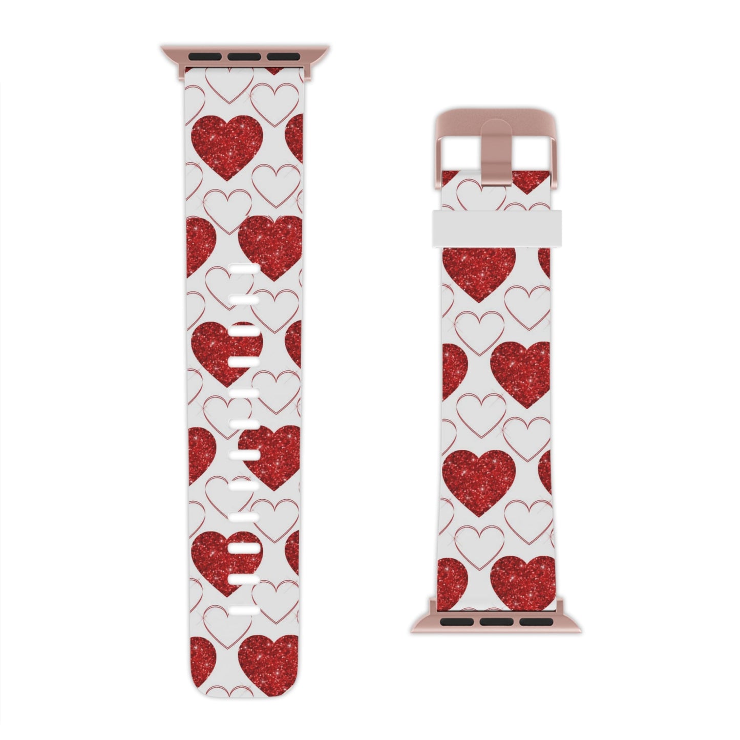  Glitter Heart Bliss Apple Watch Band - BOGO Cases